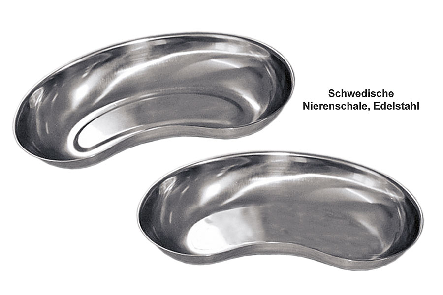 Schwedische Nierenschale 25 cm, Edelstahl    A/B