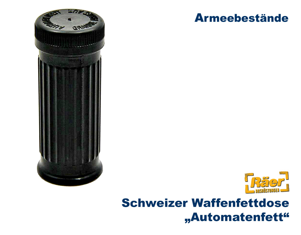 Schweizer Waffenfettdose "Automatenfett"    B