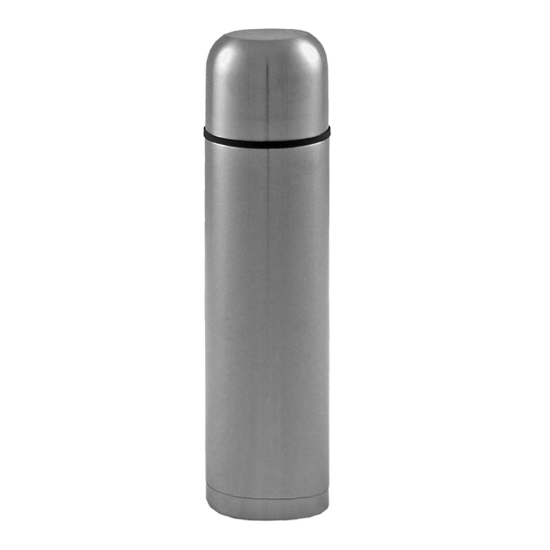 Thermosflasche, Edelstahlflasche 1 Liter, silber A