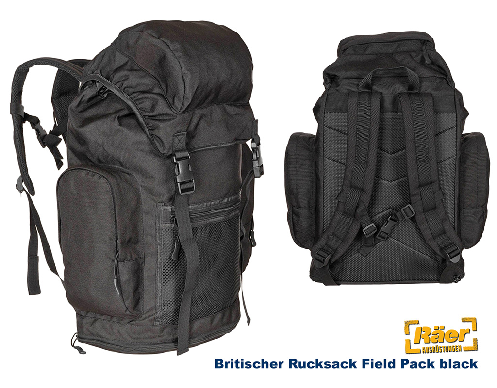 Britischer Rucksack Field Pack black, 30 Liter A