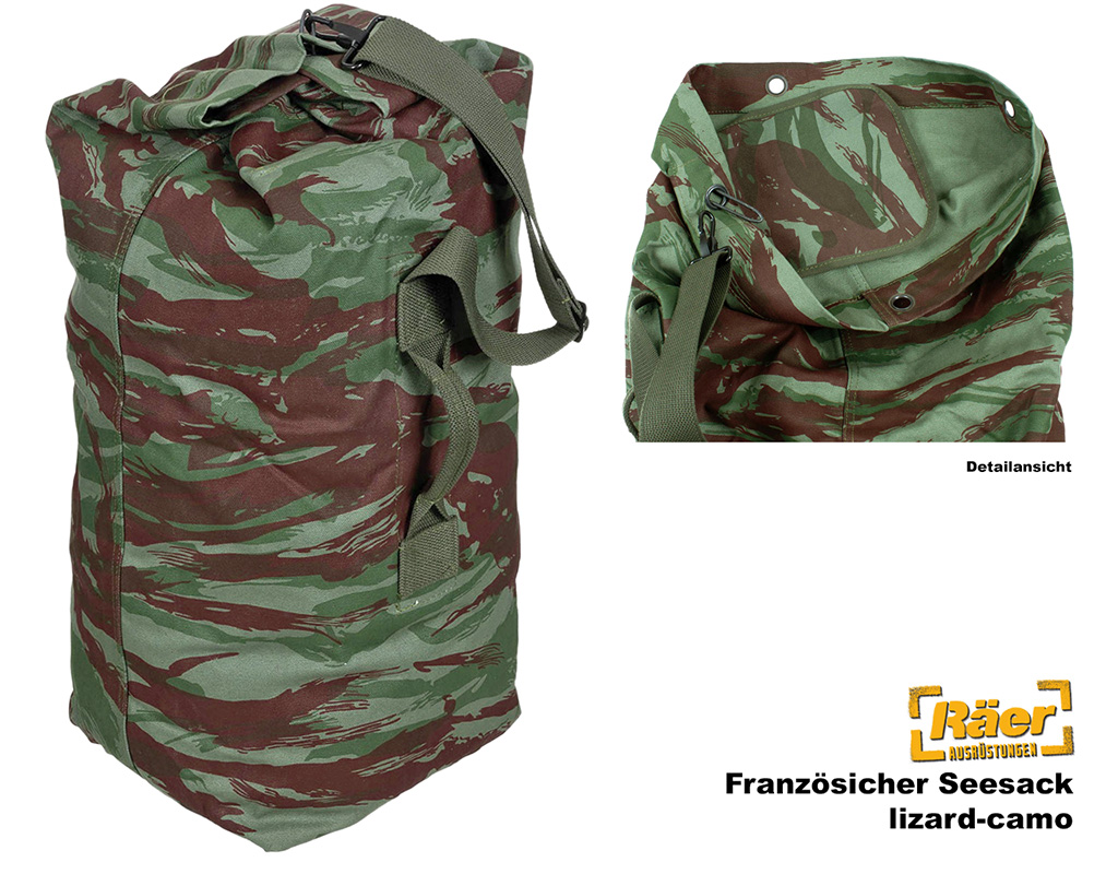 Französischer Seesack Fremdenlegion, 28x28x80  A/B