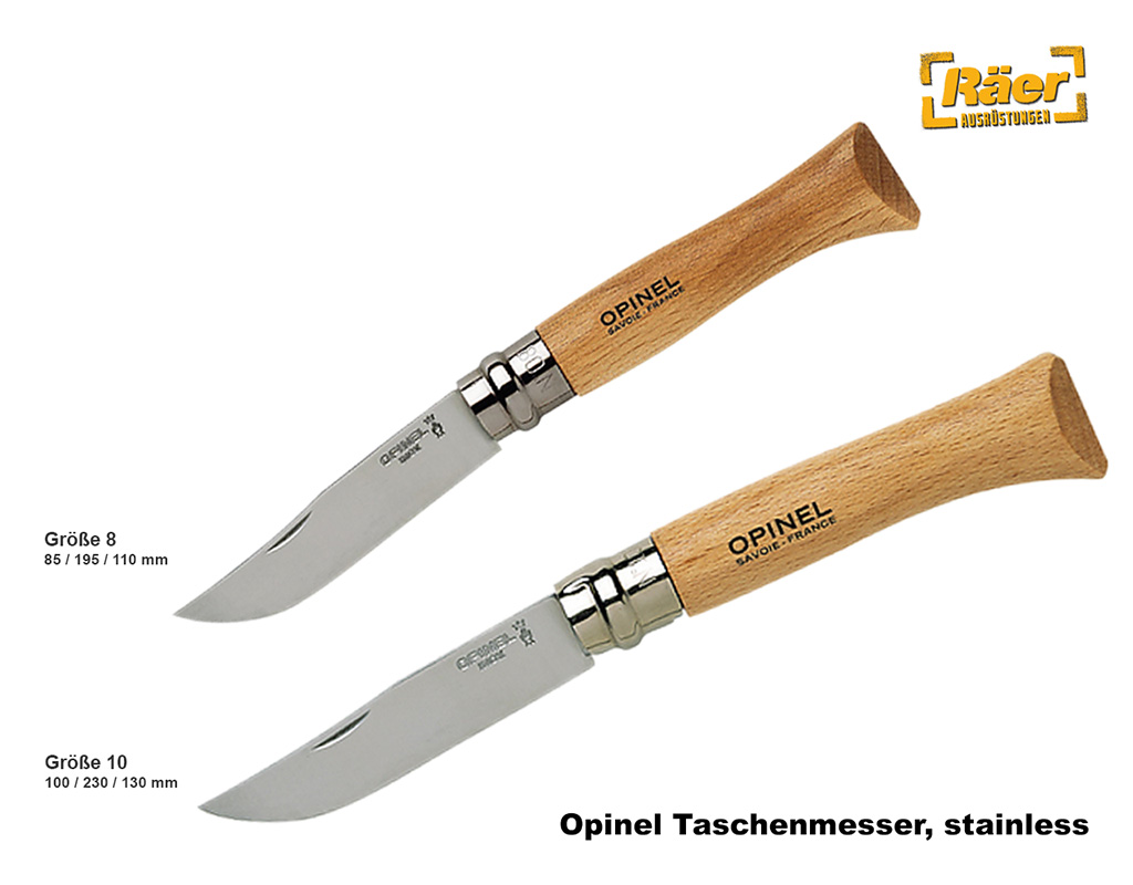 Opinel Taschenmesser, Edelstahlklinge,"rostfrei" A