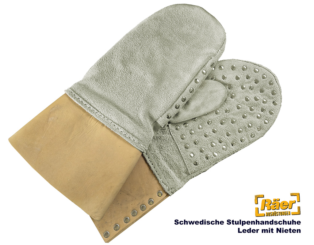 Schwedische Stuplenhandschuhe mit Nieten    B