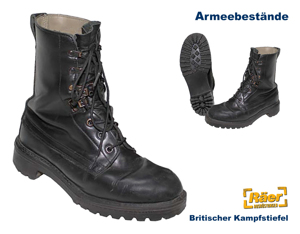 Britischer Kampfstiefel, Lederfutter    B