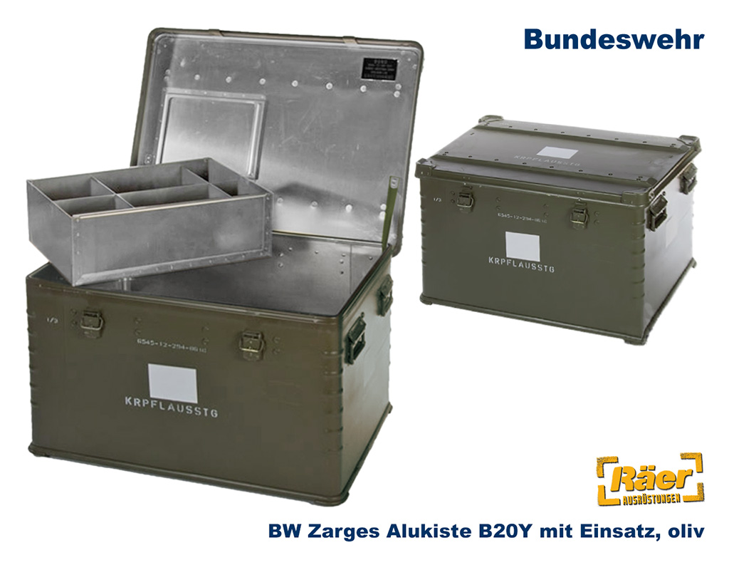 BW Alukiste Zarges B20Y, 83x61x51 cm, Einsatz B