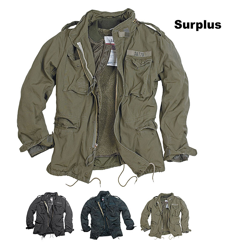 Surplus US Feldjacke M65 Regiment, gewaschen    A