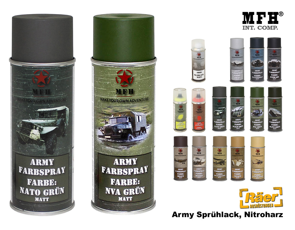 MFH Armee Sprühlack matt, 400 ml Sprühdose    A