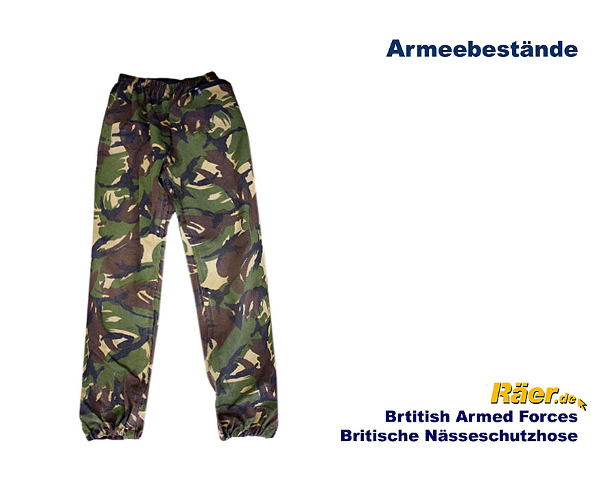 Britische Nässeschutzhose, Gummitex Typ B    B