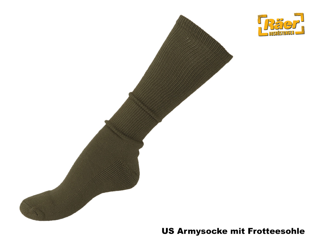 US Armysocken mit Frotteesohle    A