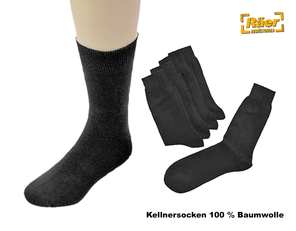 Kellnersocken 100 % Baumwolle    A