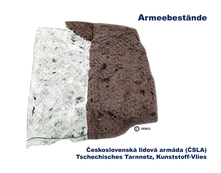 Tschechisches Leichttarnnetz, Vlies, braun --x  B