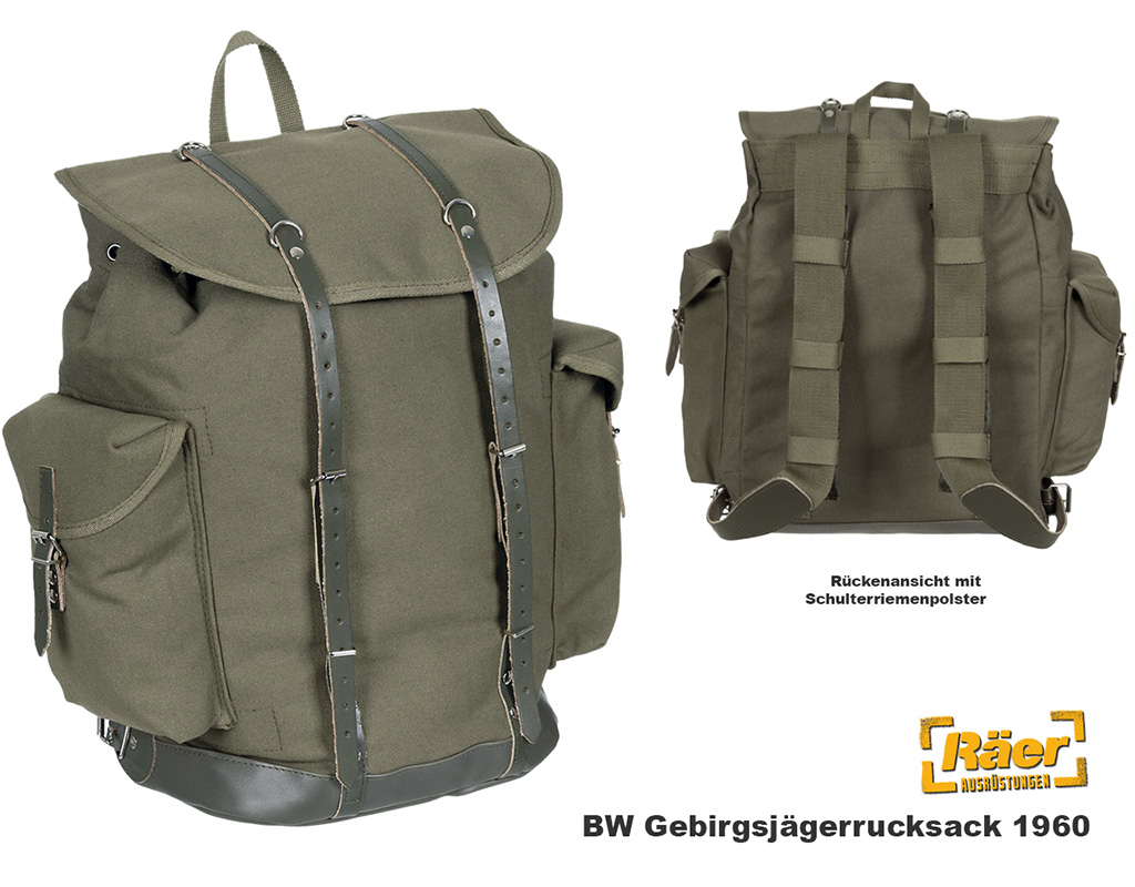 BW Gebirgsjägerrucksack 1960    A