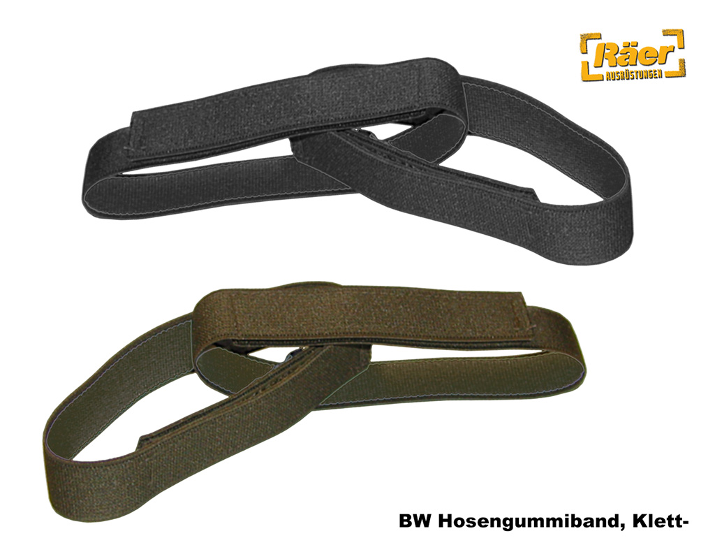 BW Hosengummiband mit Klett, 20 mm breitt    A