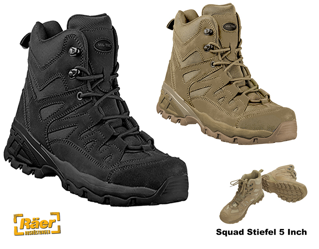 Squad Stiefel 5 inch, Wildleder    A