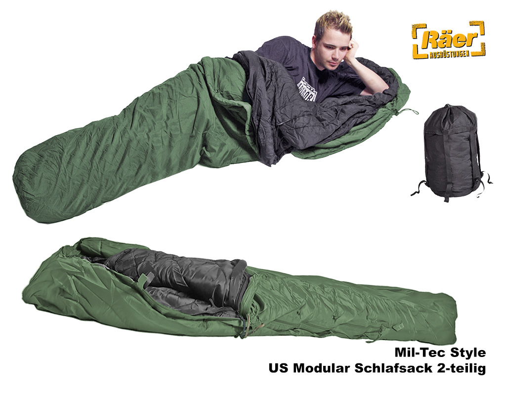 US Modular Schlafsack 2-teilig Outer+Inner S.Bag A