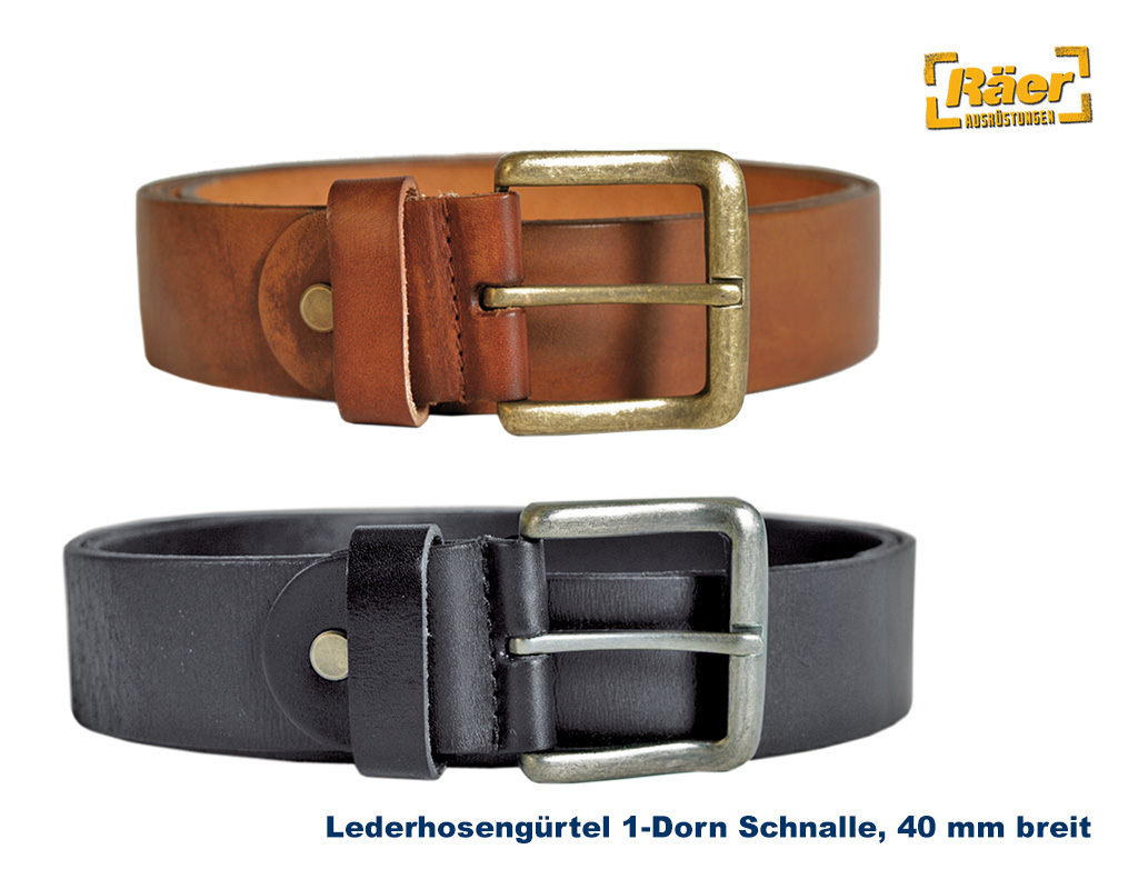 Hosengürtel Leder 40mm, m. Eindornschnalle    A