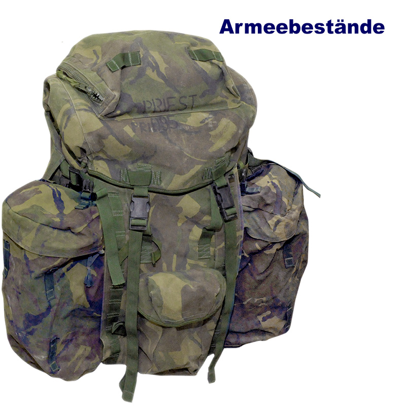 Britischer Rucksack PLCE Short,Seitentaschen,DPM B