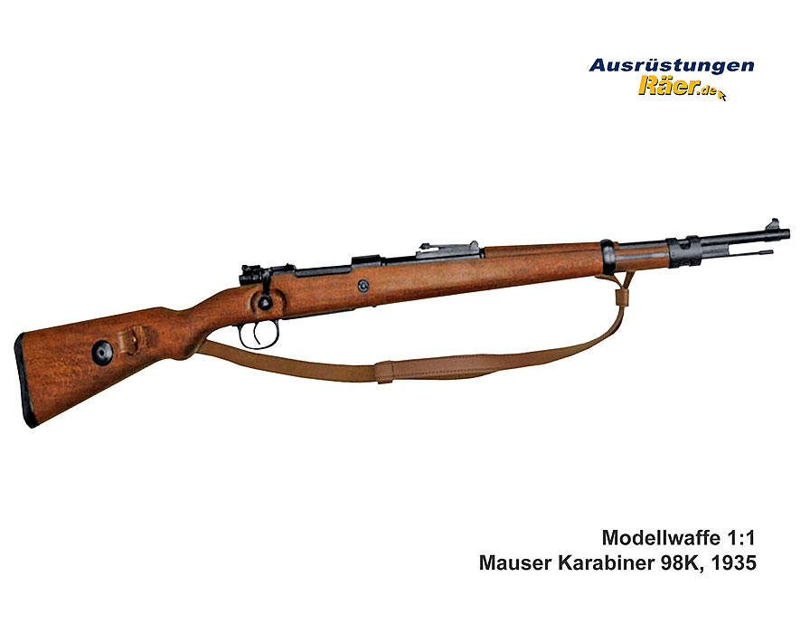 Modellwaffe Mauser Karabiner 98K mit Gurt    A