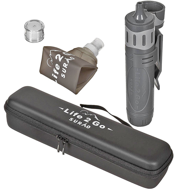 Surao Wasserfilter "Life 2 Go", grau    A