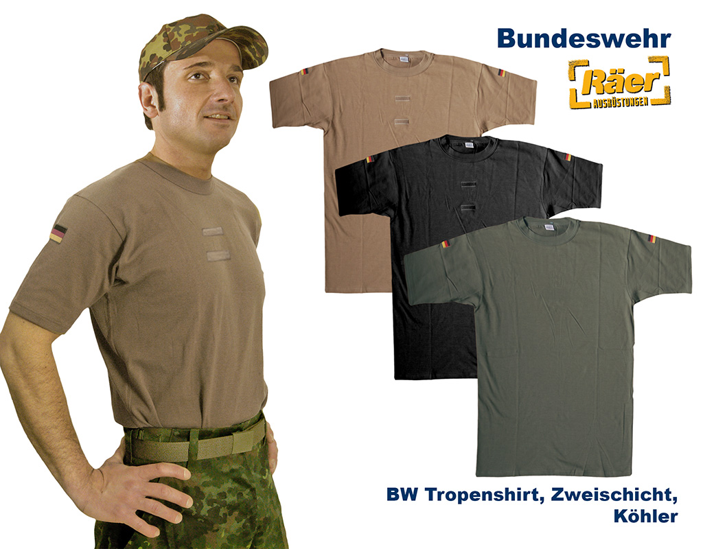 BW Tropenhemd Zweischicht, Original TL, Köhler   A