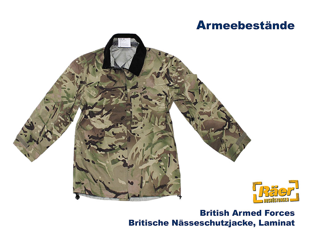 Britische Nässeschutzjacke Light, Laminat, MTP A/B