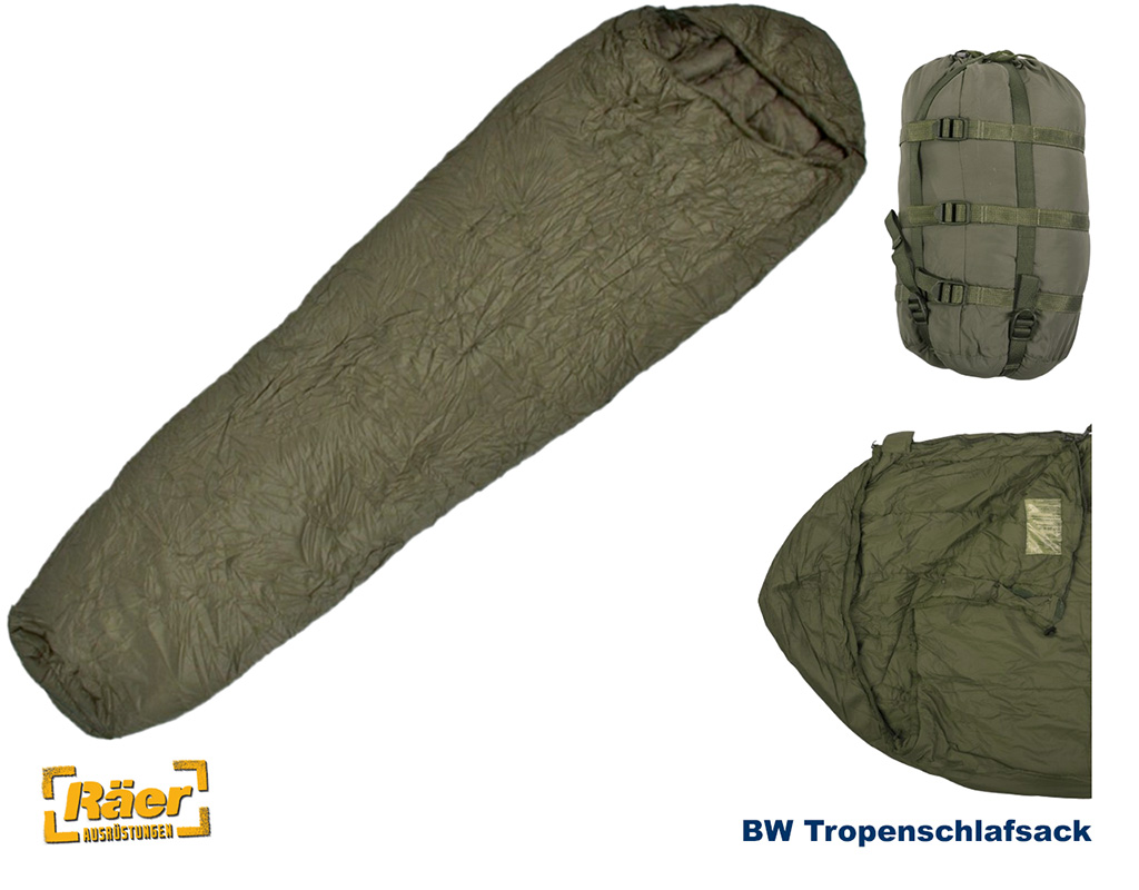 BW Schlafsack, Tropenschlafsack, oliv    B