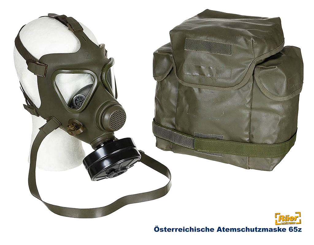 Österreichische Atemschutzmaske 65Z +Tasche    B