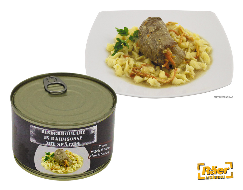 MFH Vollkonserve Rinderroulade m. Spätzle A