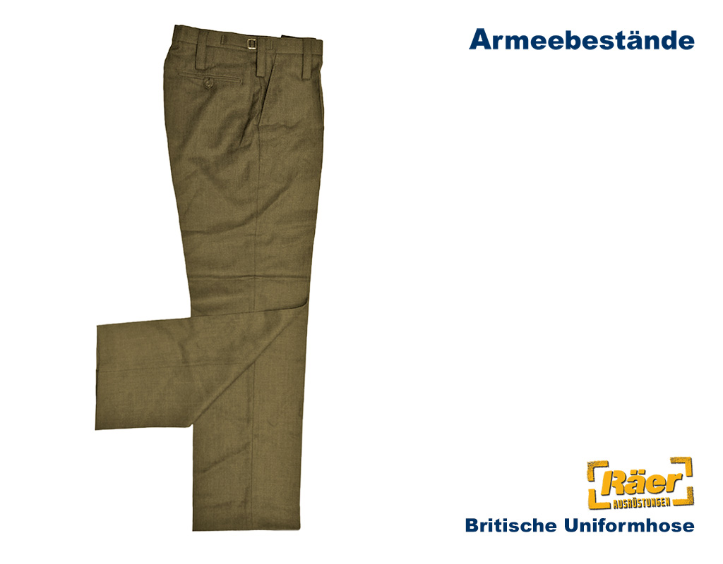 Britische Uniformhose braun    A/B