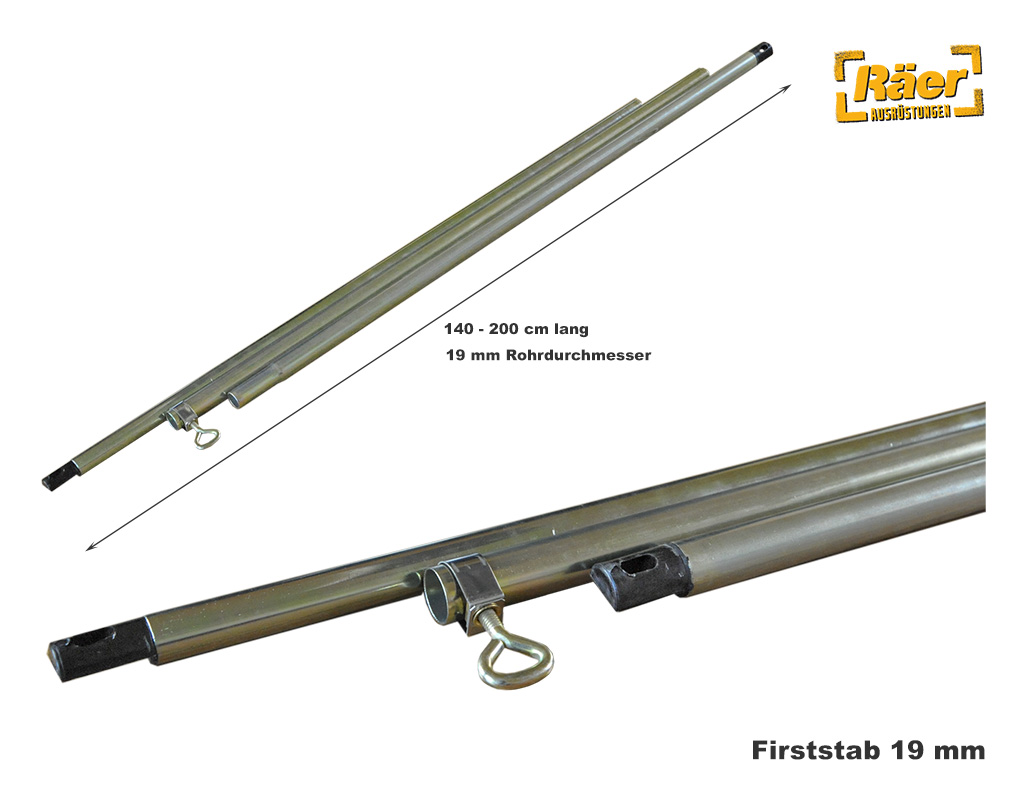 Firststab verstellbar, 19/16 mm, 140-200 cm    A