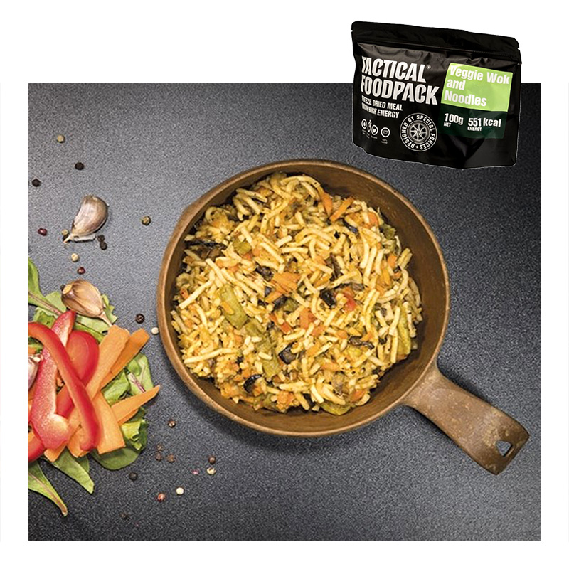 Tactical Foodpack Veggie Wok and Noodles    A