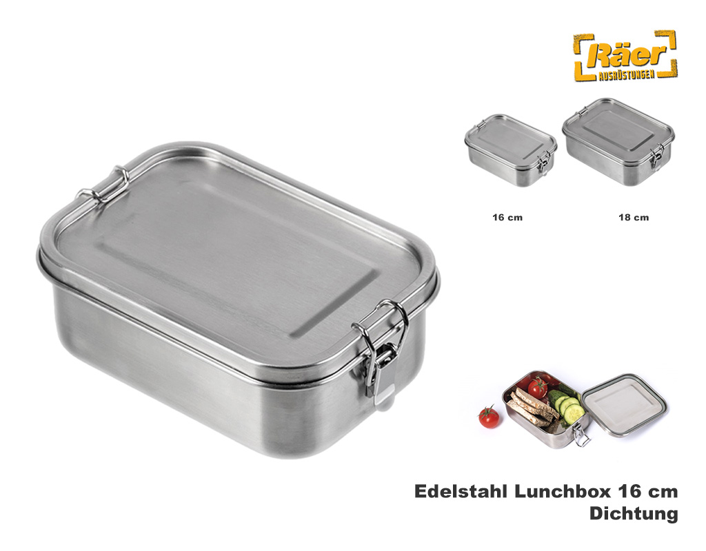 Lunchbox Edelstahl, Dichtung, 16 cm    A