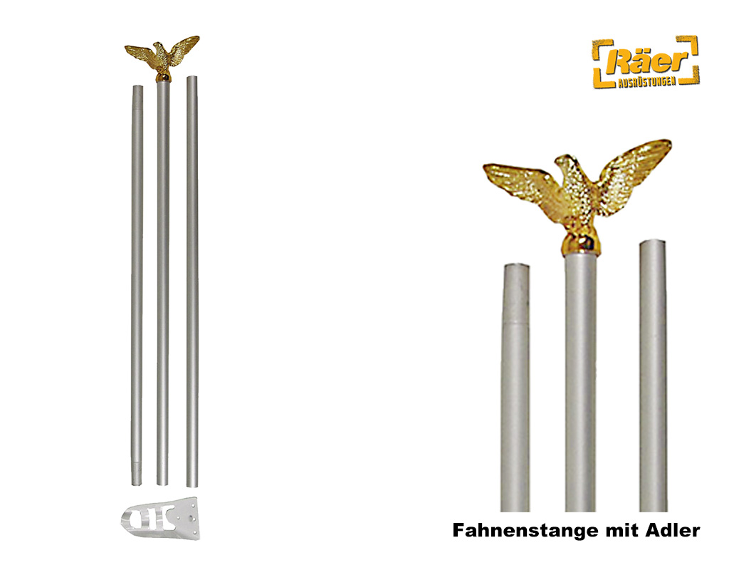 Fahnenstange mit Adler    A