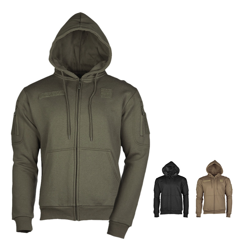 Kapuzenjacke Tactical Hoodie, Sweater Full Zip A | oliv | S | 313122-01-902