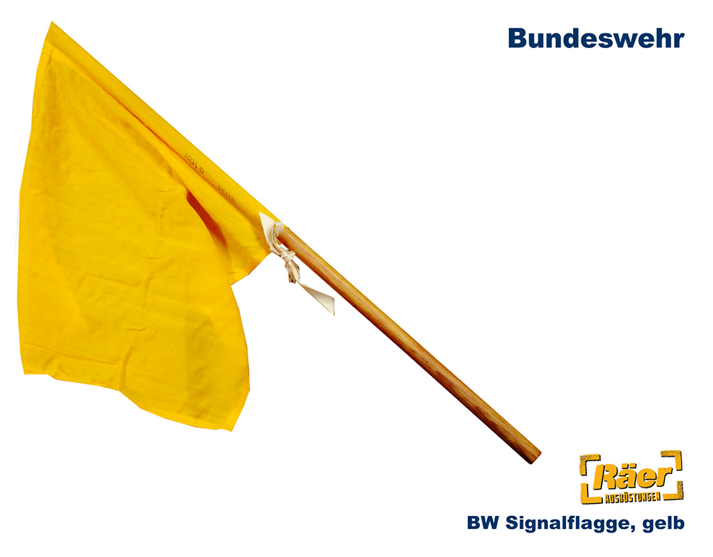BW Signalflagge, gelb, liegen gebliebenes Fz. A/B