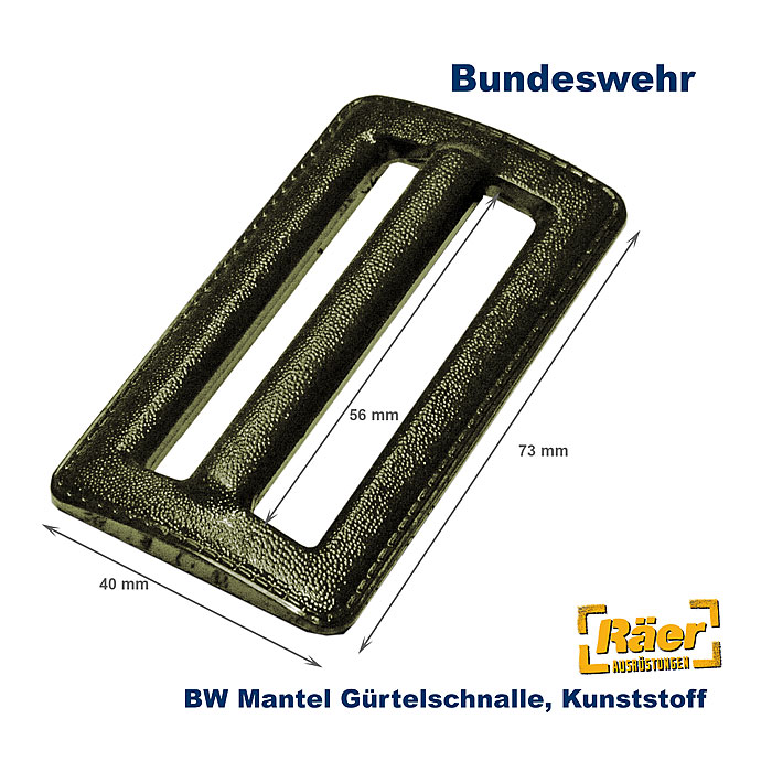 BW Gürtelschnalle, Kunststoff    A