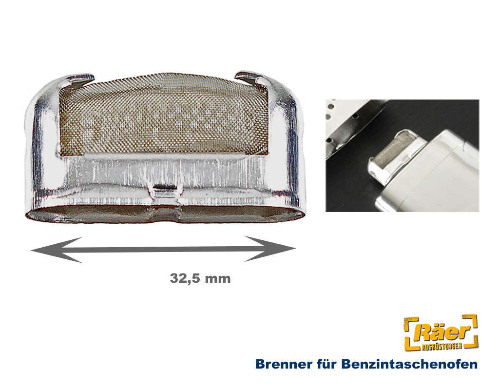 Brenner f. Benzintaschenofen Standard    A