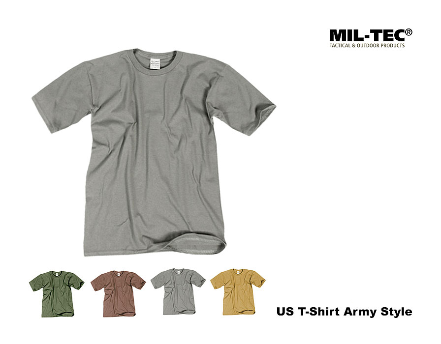 US T-Shirt leicht 140 g/m², uni, Army Style     A