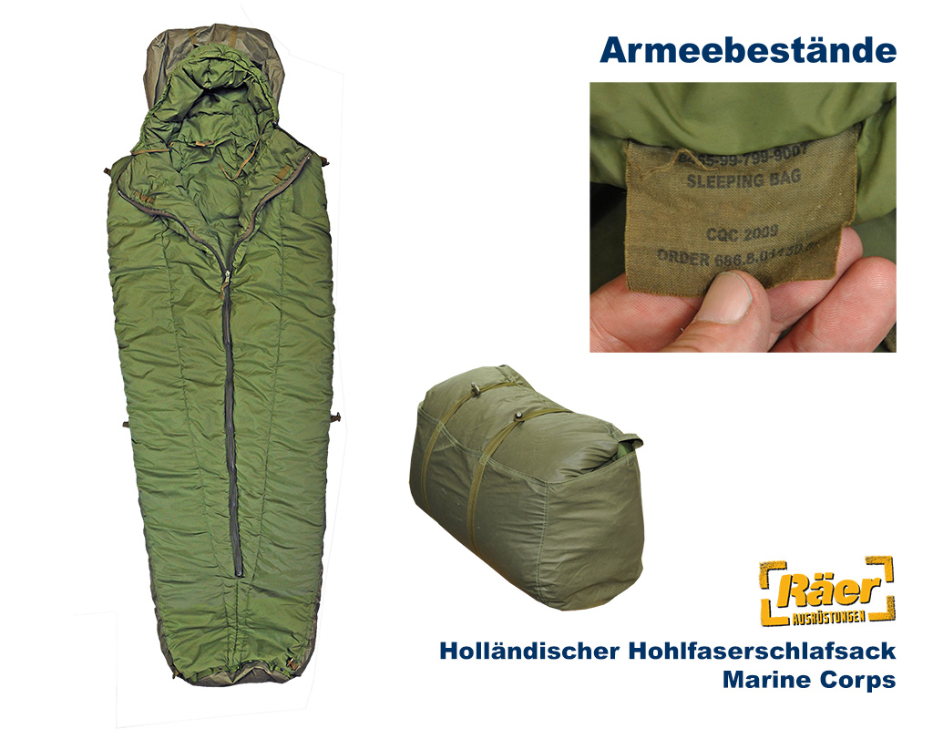 Holländischer Kaltwetterschlafsack Hohlfaser CQC B