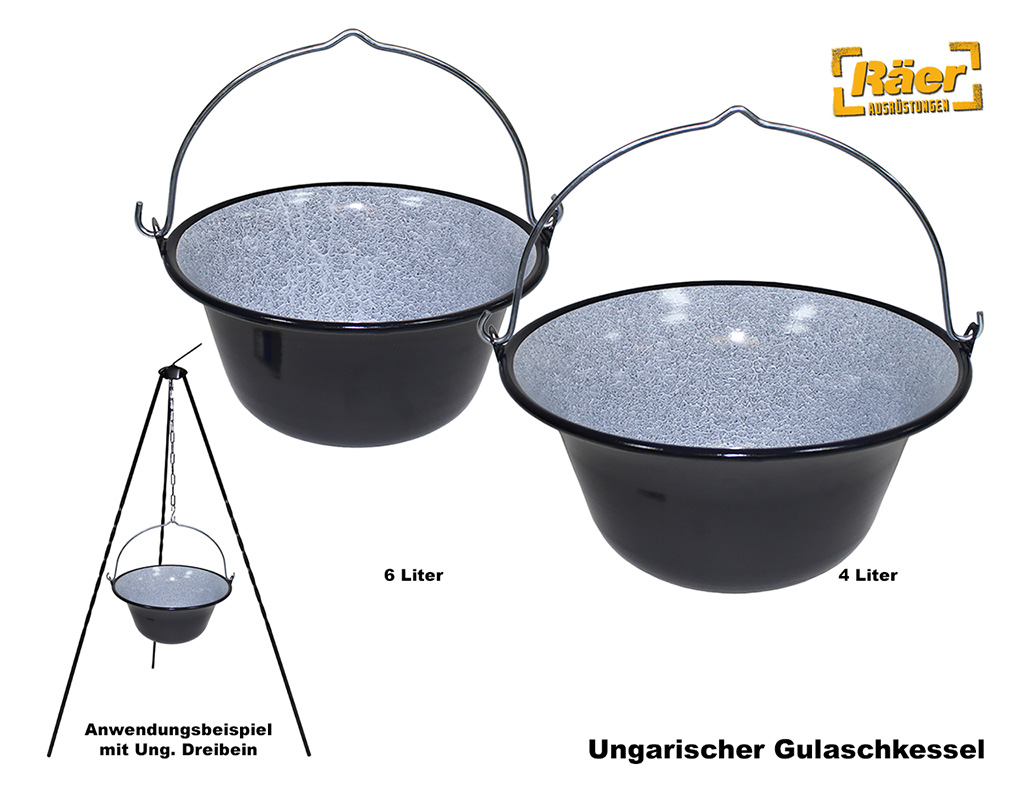 Ungarischer Gulaschkessel, Emaille... A