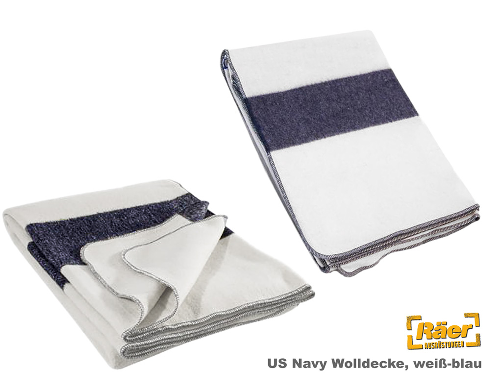 US Navy Wolldecke, weiß, 80 % W    A