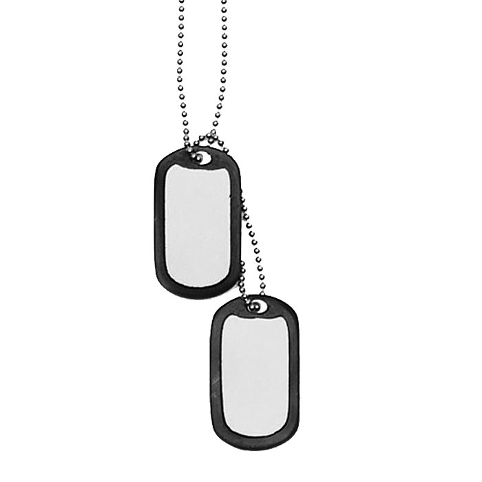 US Erkennungsmarke (Dog Tag), mit Silencer A