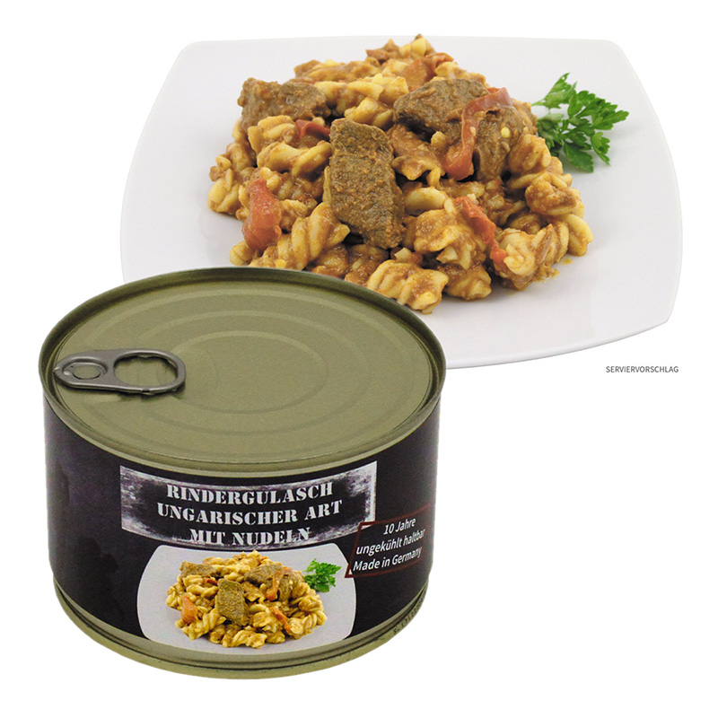 MFH Vollkonserve Rindergoulasch ung. m Nudeln A