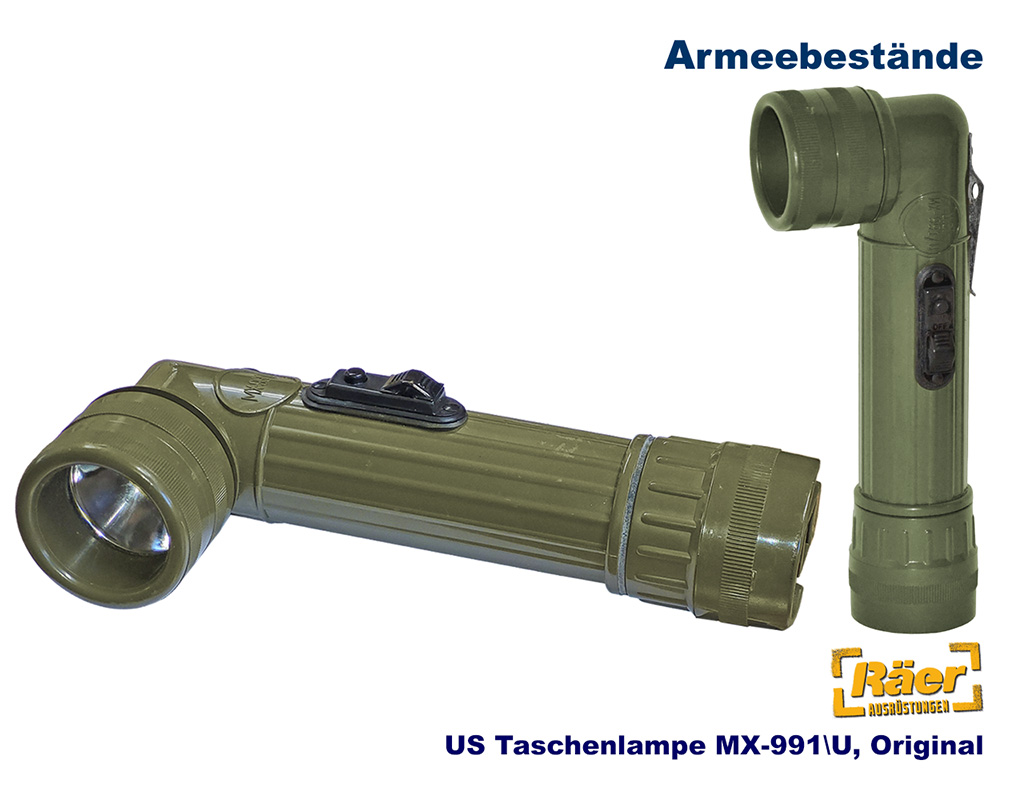 US Winkeltaschenlampe, Original MX-991\U    A/B