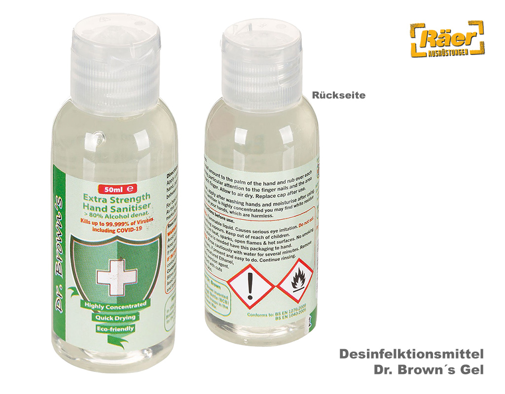 Desinfektionsmittel Dr. Brown´s Gel, 50 ml    A