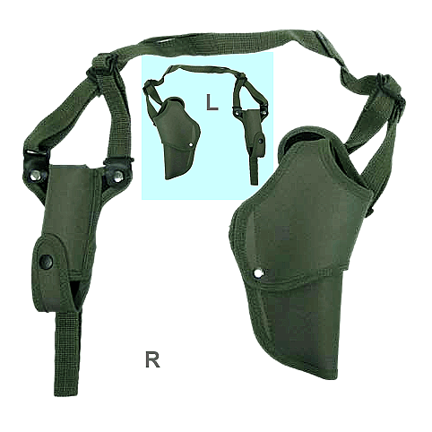 Pistolenschulterholster m. Magazintasche,Textil  A