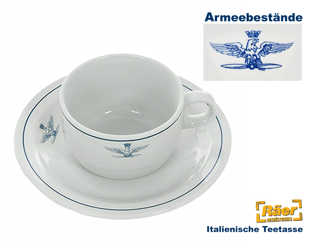 Italienische Teetasse + Untertasse    A