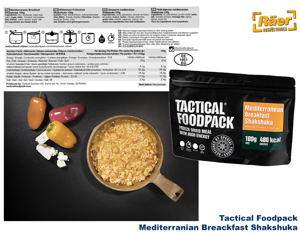 Tactical Foodpack Mediterra. Breakfast Shakshuka A