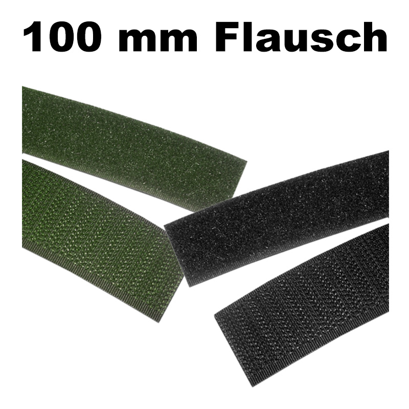 Klettband Flauschband 100 mm, per Meter    A