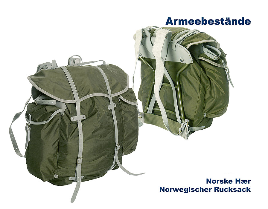 Norwegischer Jägerrucksack mit Tragegestell 1968 B